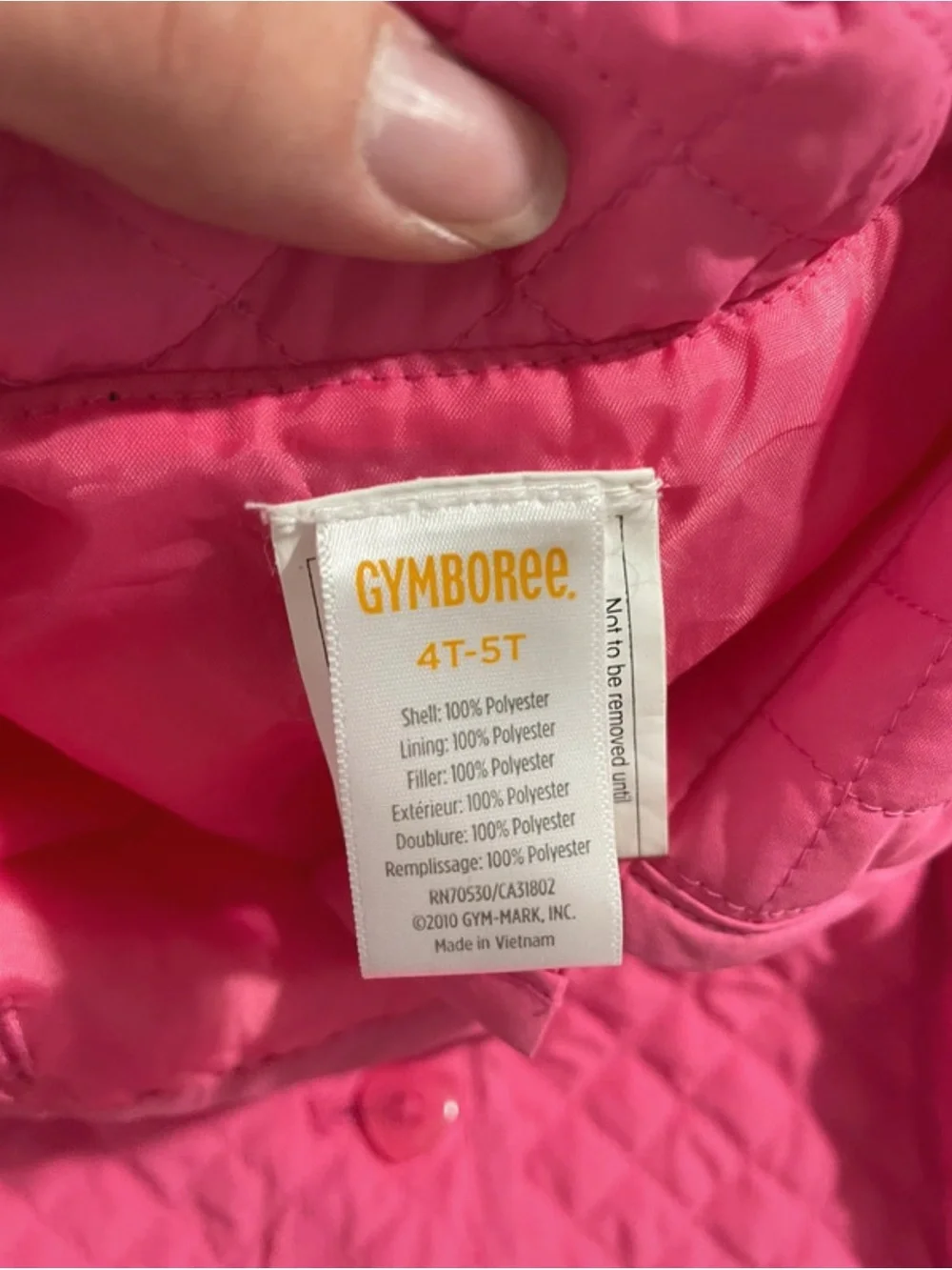 Gymboree Pink Quilted Jacket